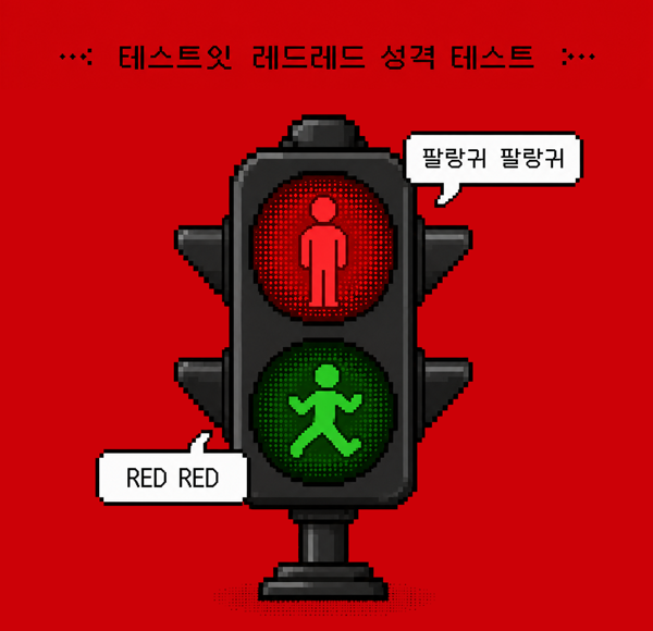 테스트잇 레드레드 성격 테스트 메인이미지
