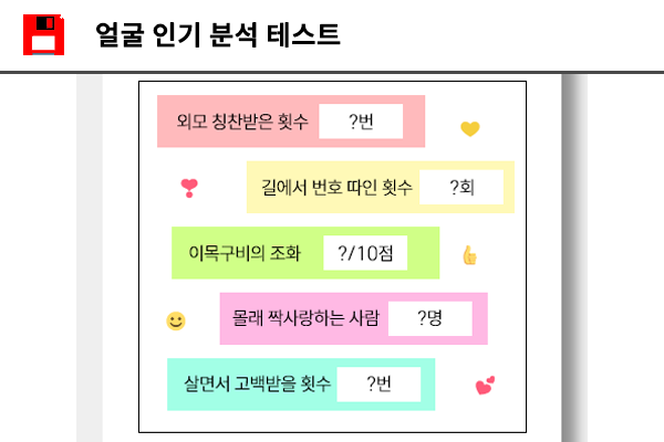 얼굴 인기 분석 테스트