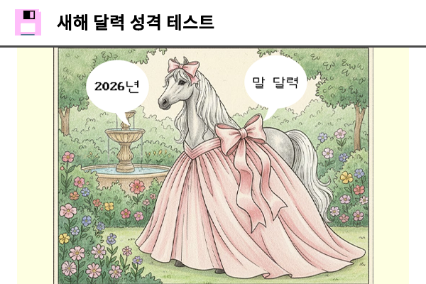 새해 달력 성격 테스트