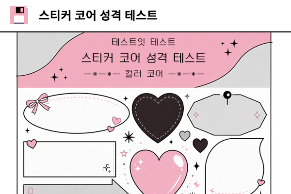 스티커 코어 성격 테스트