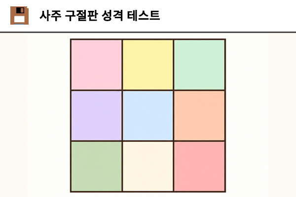 사주 구절판 성격 테스트